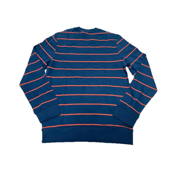 Reebok Sweatshirt Men's Navy/Orange Size Small Pullover Long Sleeve Crew Neck - Picture 8 of 8